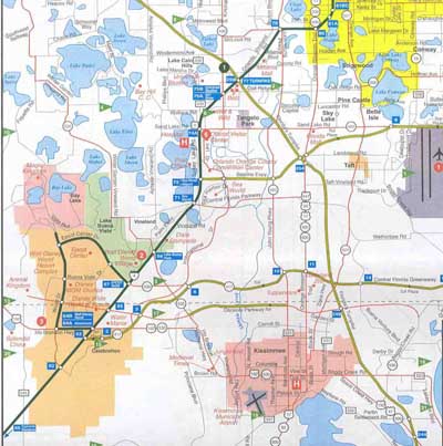 Click for a pdf version of a Local Orlando Map